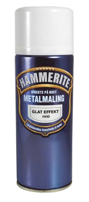 Hammerite metalmaling hvid glat 400 ml